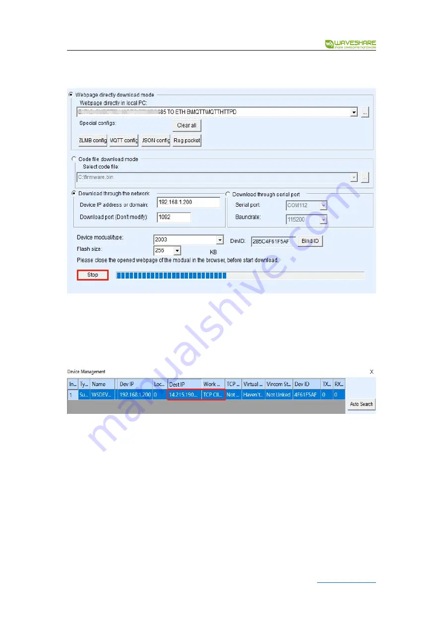 Waveshare RS485 TO ETH Manual Download Page 32