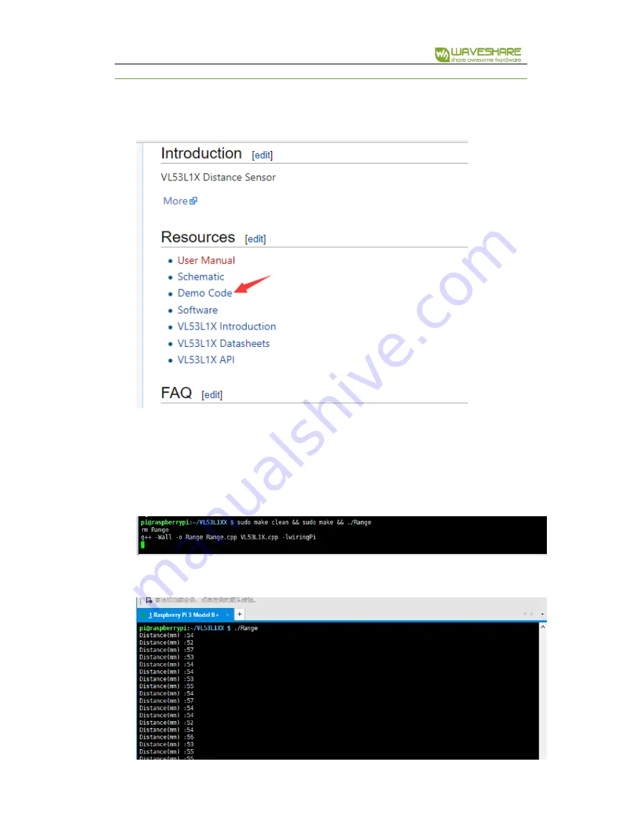 Waveshare VL53L1X Скачать руководство пользователя страница 6