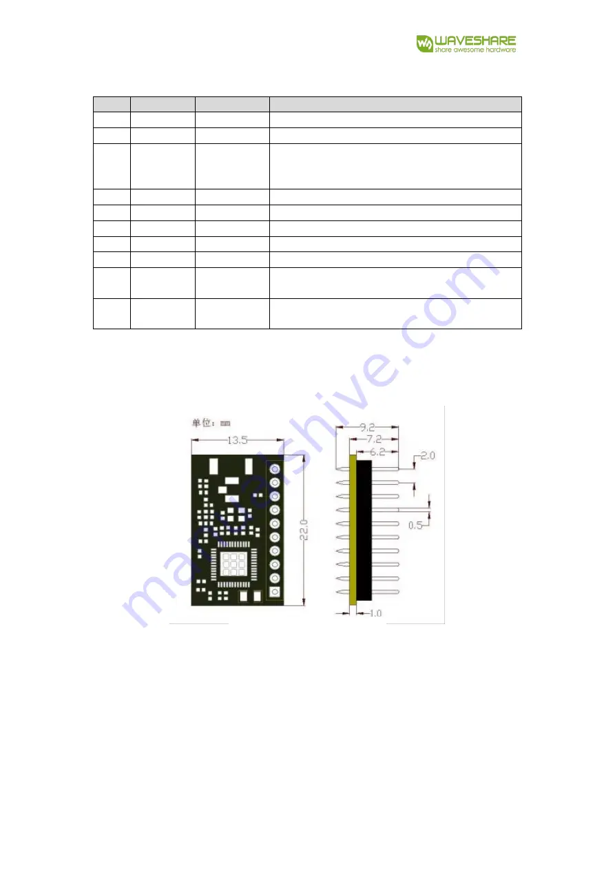 Waveshare WIFI-LPT100-B User Manual Download Page 14