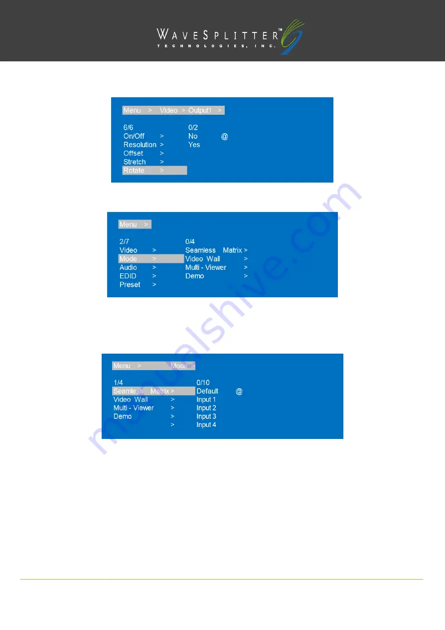 WaveSplitter WST-POT002 Operation Manual Download Page 9