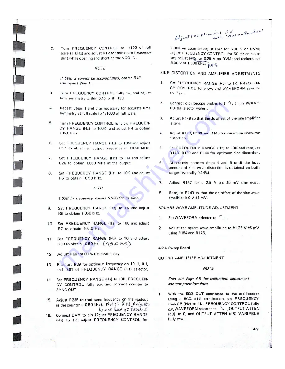 Wavetek 147 Instruction Manual Download Page 26