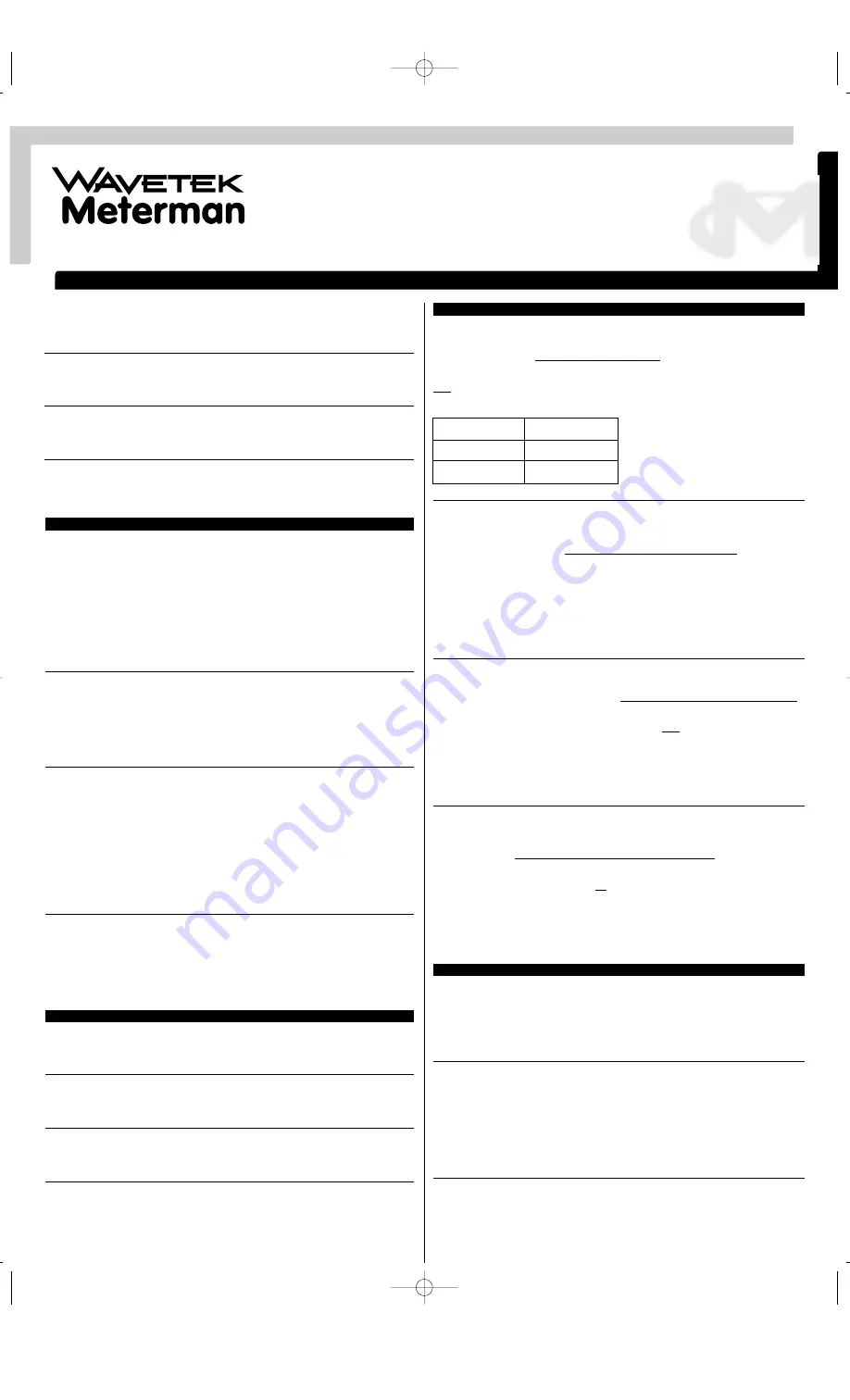 Wavetek CT231A Operator'S Manual Download Page 1