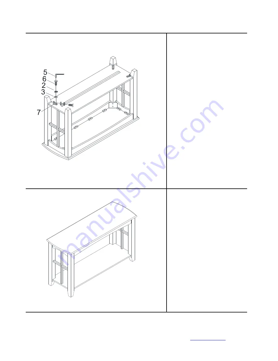 Wayfair CONSOLE TABLE Product Instructions Download Page 5