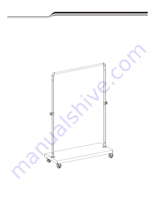 Wayfair Durand 103.5 Cm Rolling Clothes Racks Скачать руководство пользователя страница 1