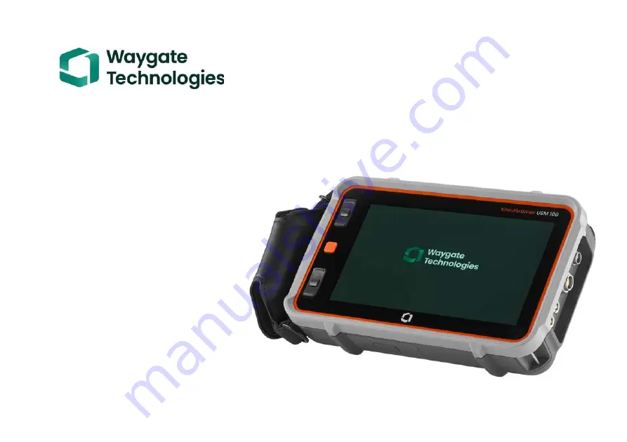 Waygate Technologies Krautkramer USM 10 Скачать руководство пользователя страница 1