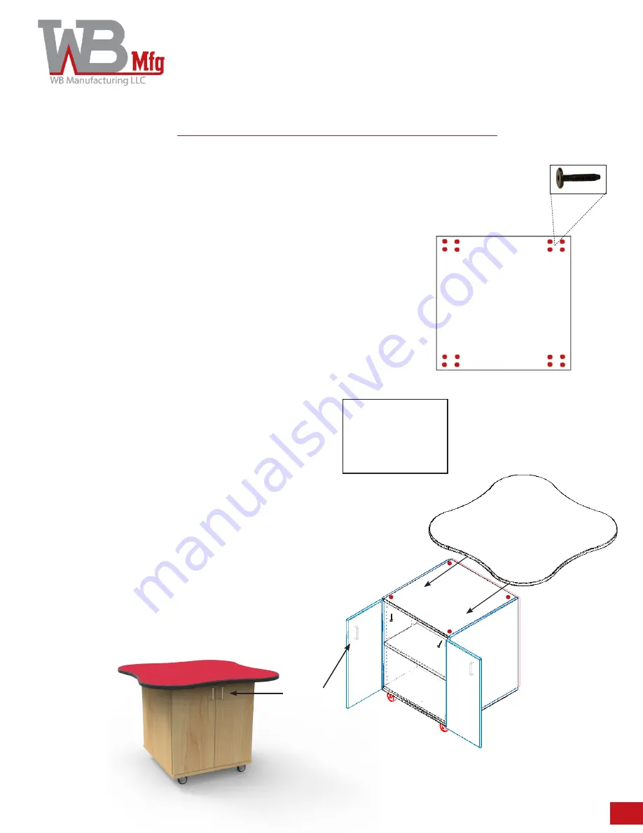 WB Mfg Urban Edge Assembly Instructions Download Page 1