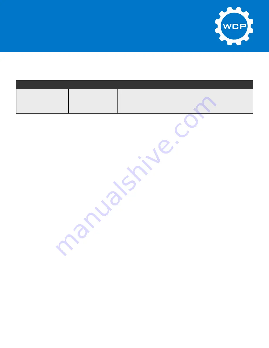 WCP SB 50 User Manual Download Page 11