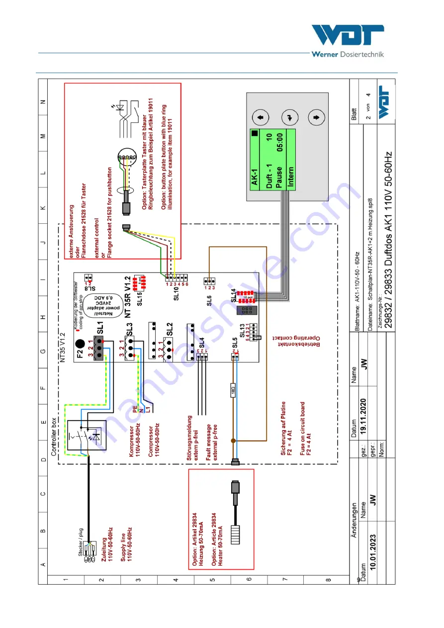 WDT DUFTDOS-AK1 Operating Instructions Manual Download Page 26