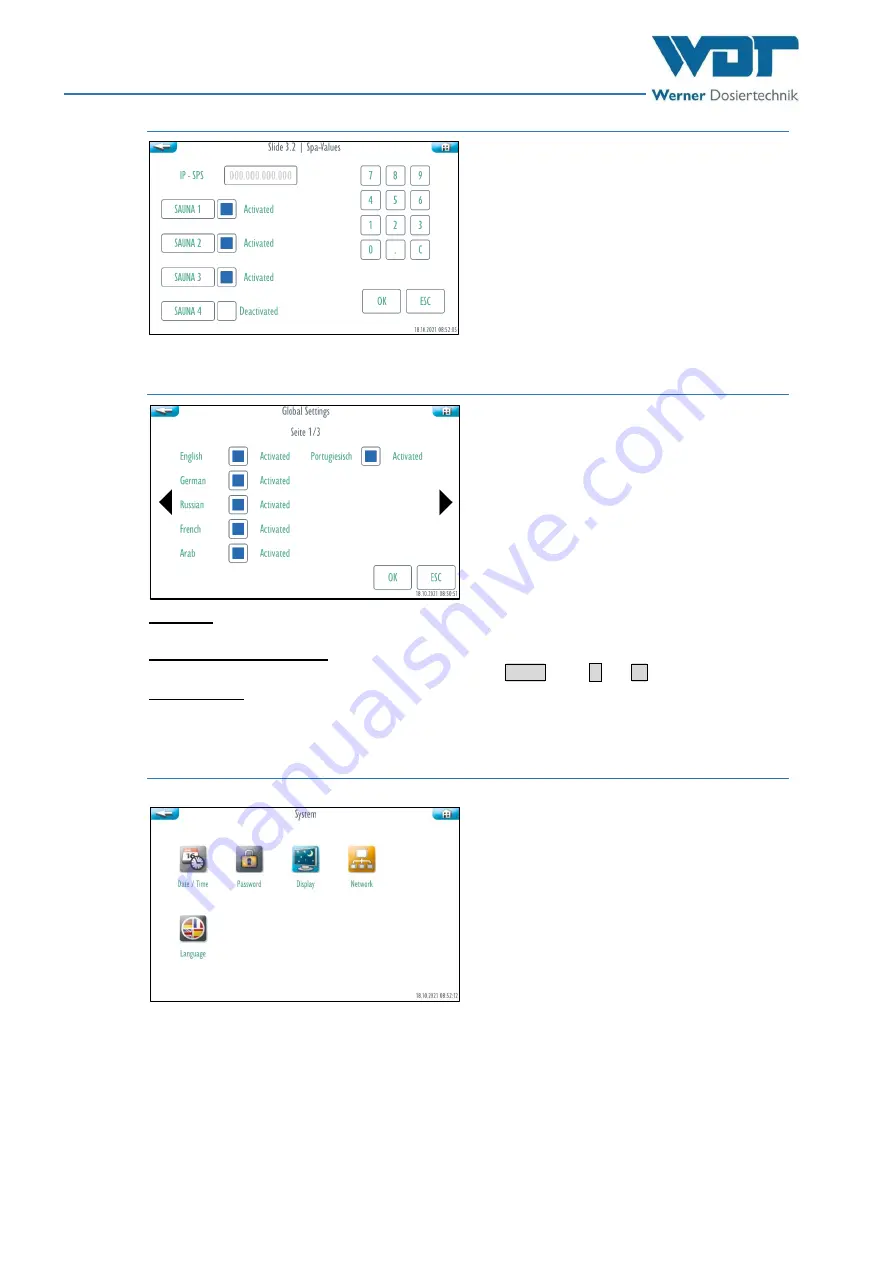 WDT Tele Indication Touch-V1 Скачать руководство пользователя страница 16