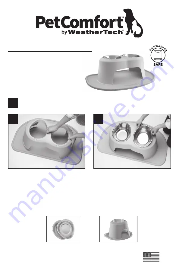 WeatherTech PetComfort Feeding System Instructions Download Page 1