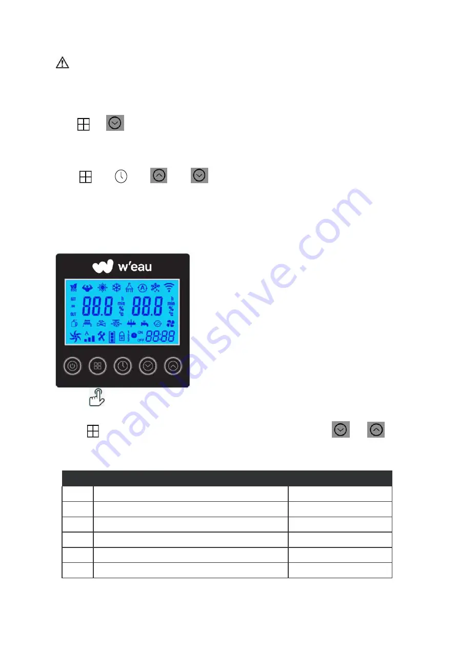 W'eau WFI-007 Installation & Operation Manual Download Page 50