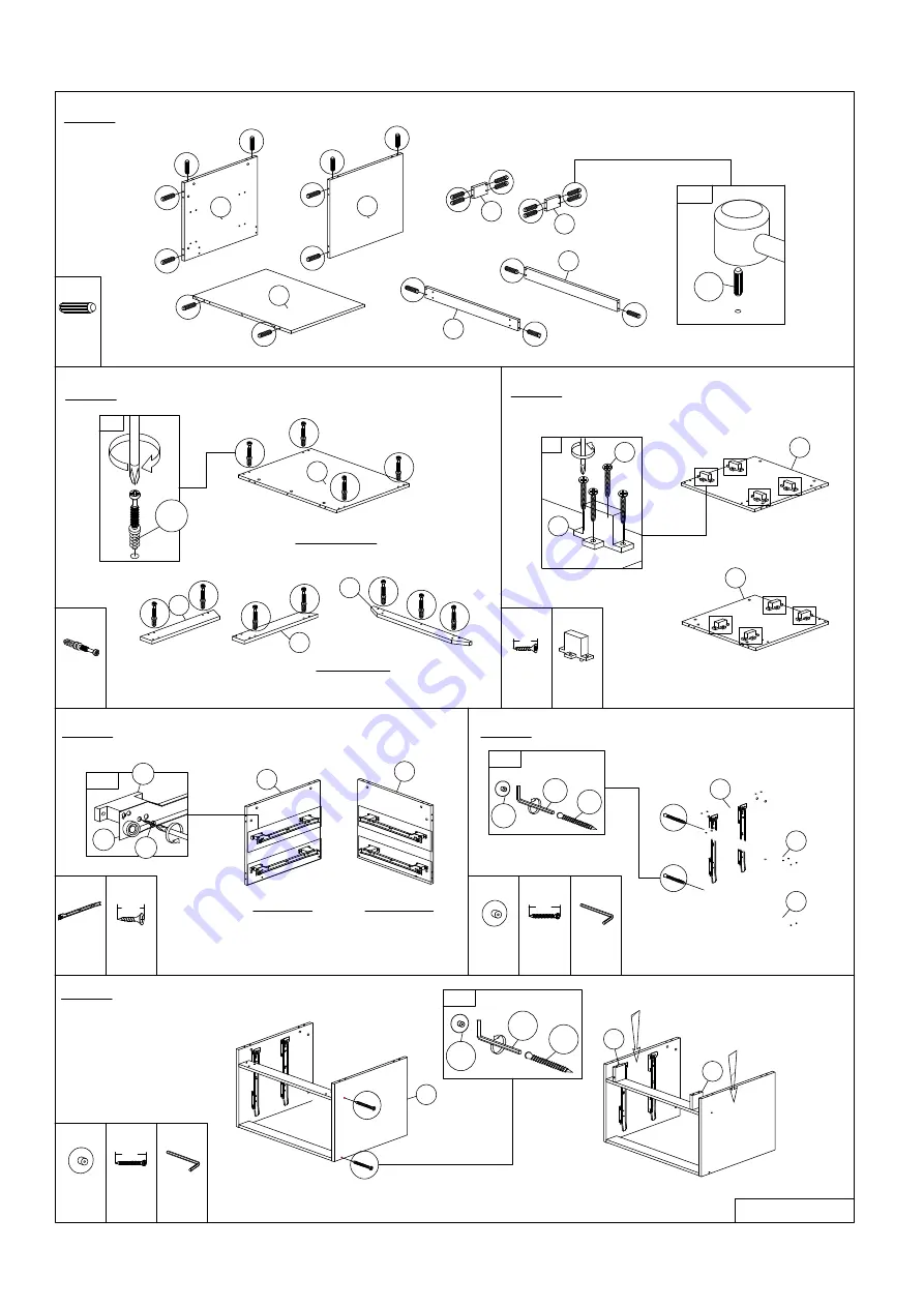 Weba ELVIS NIGHT TABLE BST 5046-S5V Assembly Instruction Download Page 2