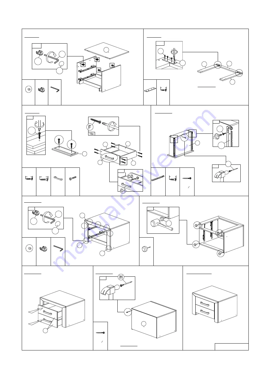 Weba ELVIS NIGHT TABLE BST 5046-S5V Скачать руководство пользователя страница 3