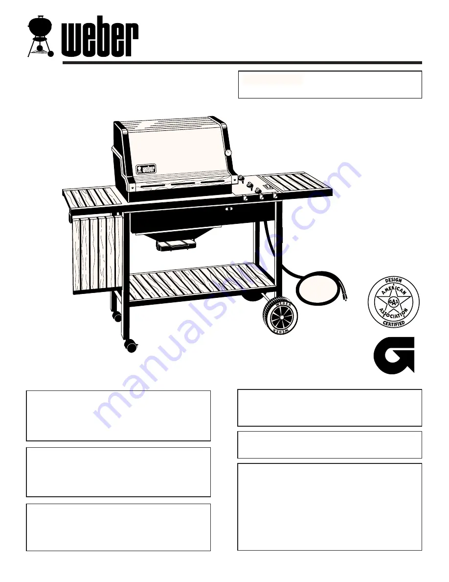 Weber Genesis 2000 LP Скачать руководство пользователя страница 1