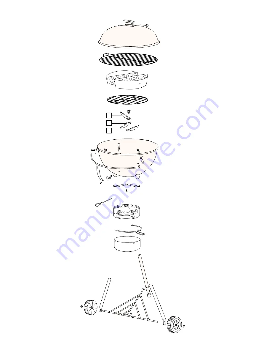 Weber MASTER TOUCH 86050 Assembly Instruction Manual Download Page 2