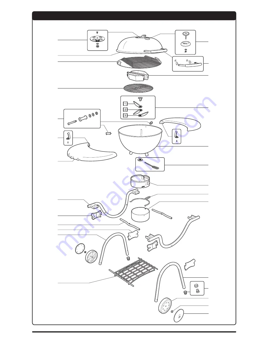 Weber One-Touch Platinum Assembly Manual Download Page 2