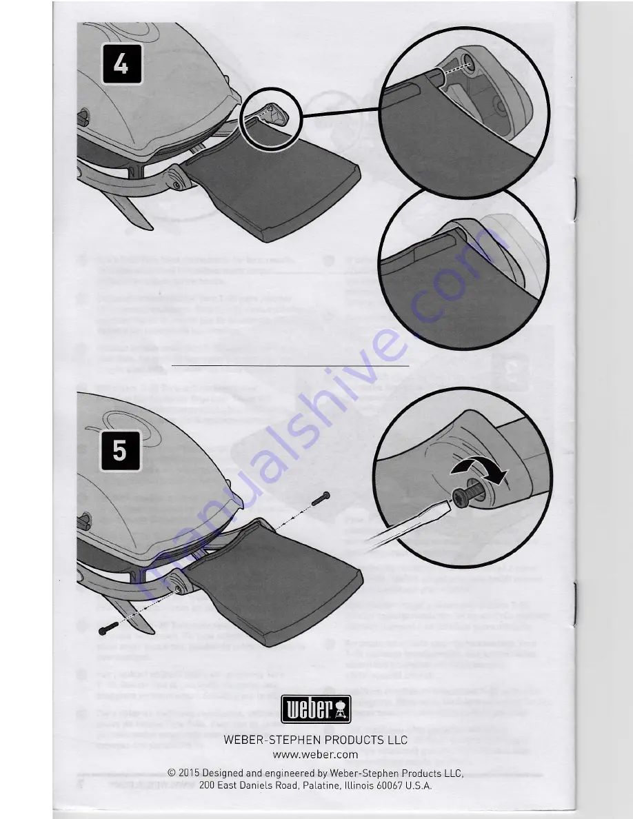 Weber Side Table Kit Assembly Download Page 5