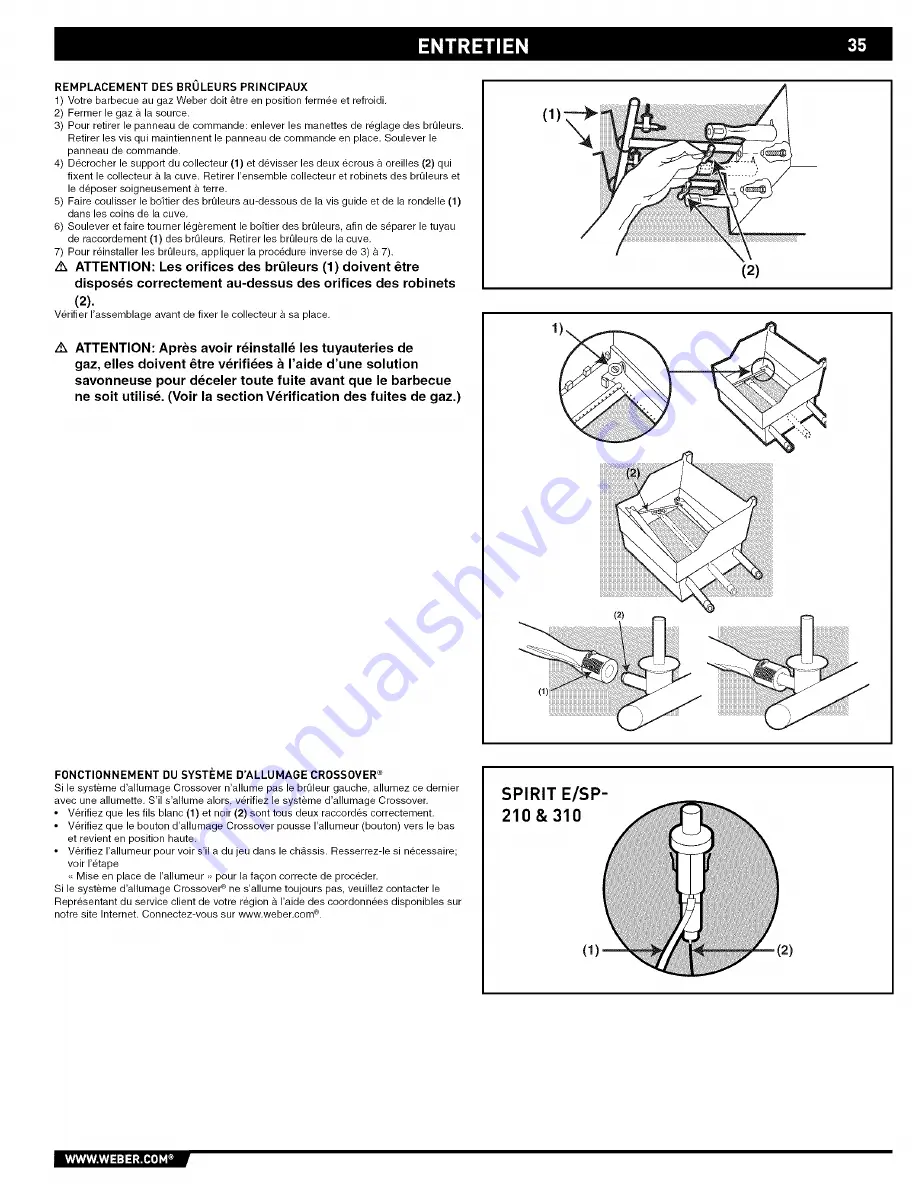 Weber Spirit 89527 Owner'S Manual Download Page 35