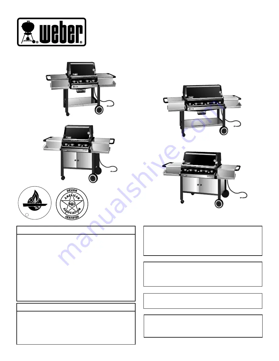 Weber Summit 425 NG Step-By-Step Manual Download Page 1