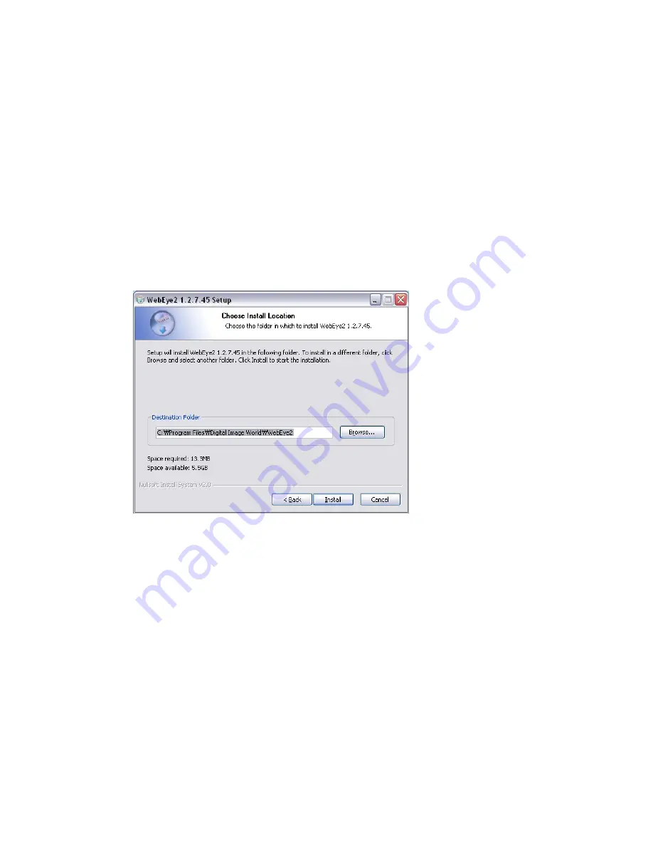 WebGate webeye 2.0 b101 Installation Manual Download Page 13