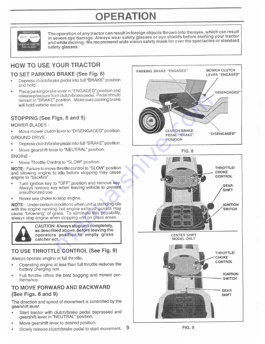 Weed Eater 138698 Operator'S Manual Download Page 9