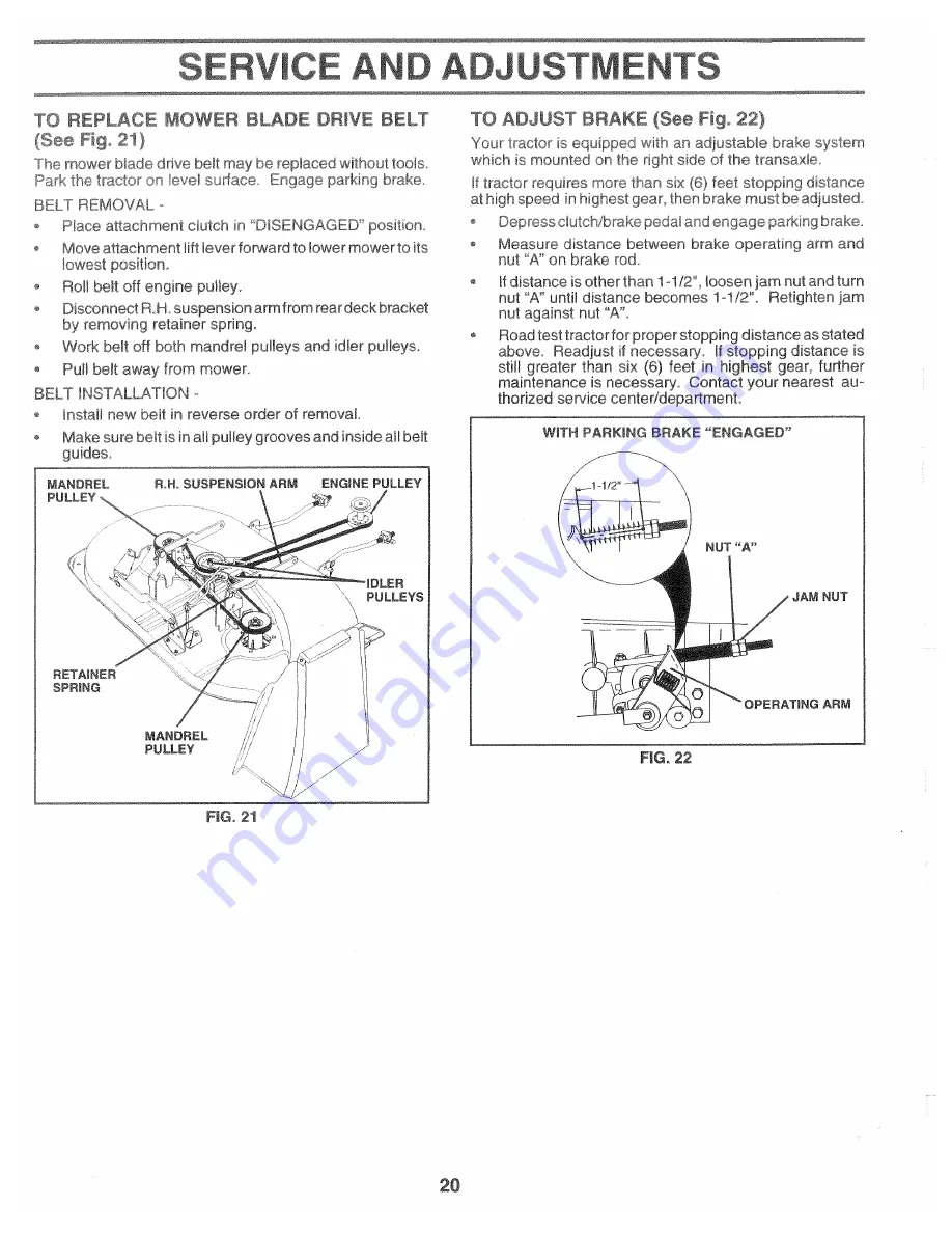 Weed Eater 163600 Owner'S Manual Download Page 20