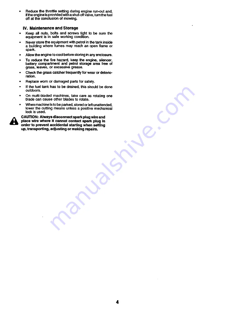 Weed Eater GE1138 Instruction Manual Download Page 4