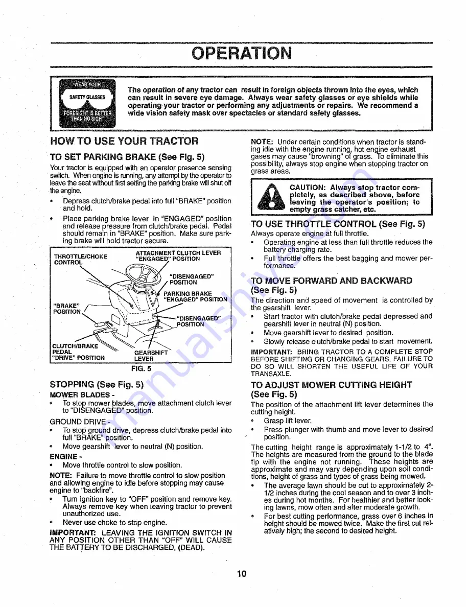 Weed Eater HD12538J Owner'S Manual Download Page 10