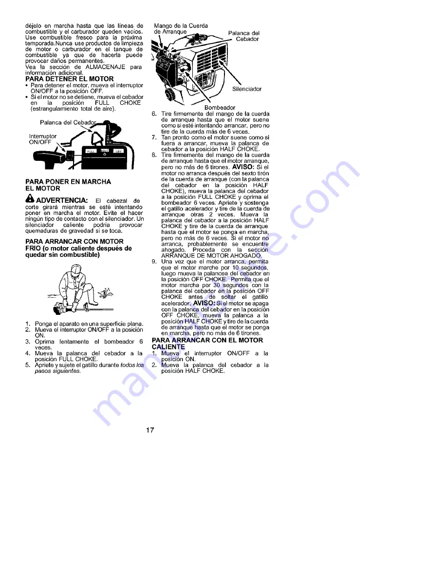 Weed Eater TWIST-N-EDGE TE 400 LE Instruction Manual Download Page 17