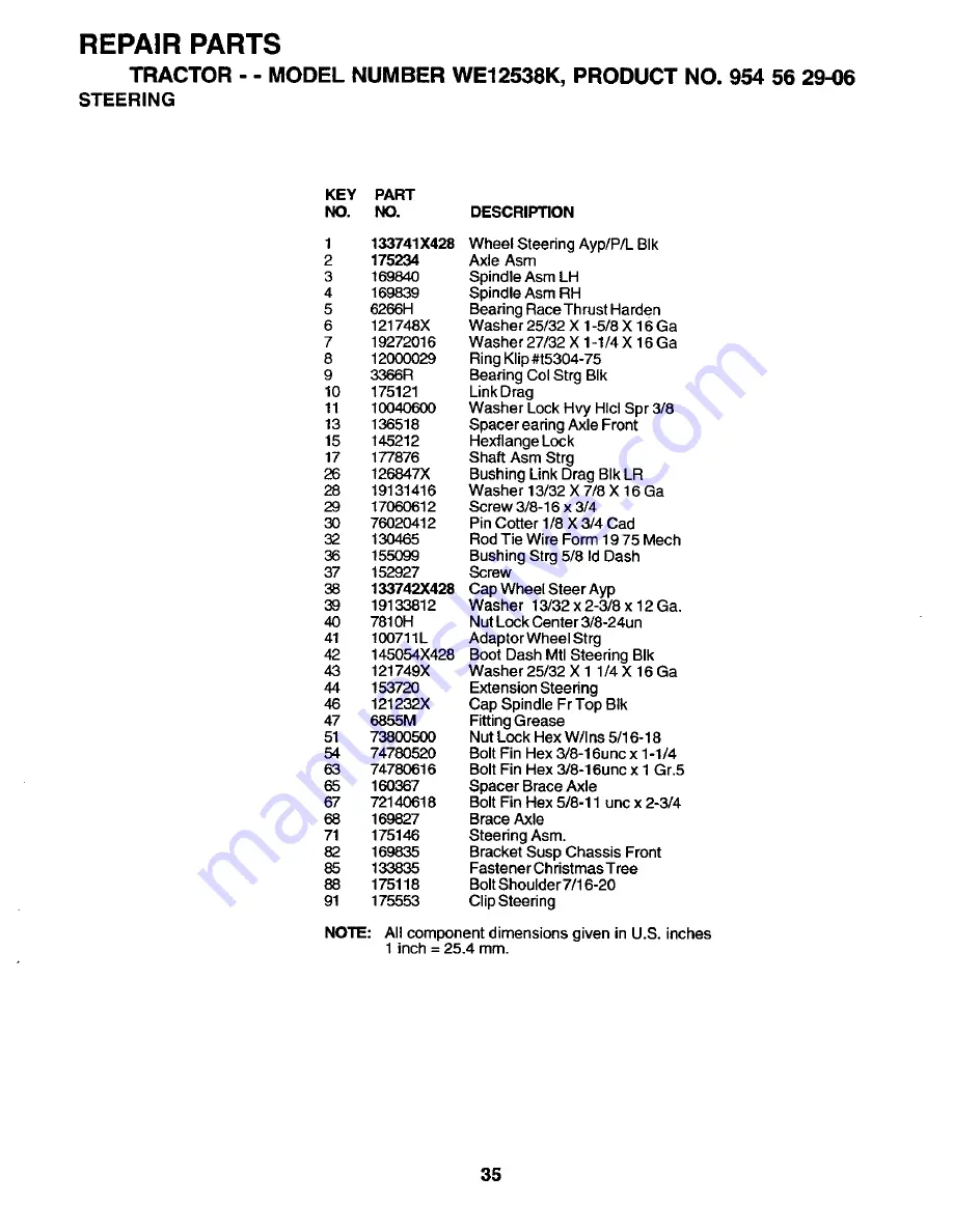 Weed Eater WE12538K Owner'S Manual Download Page 35