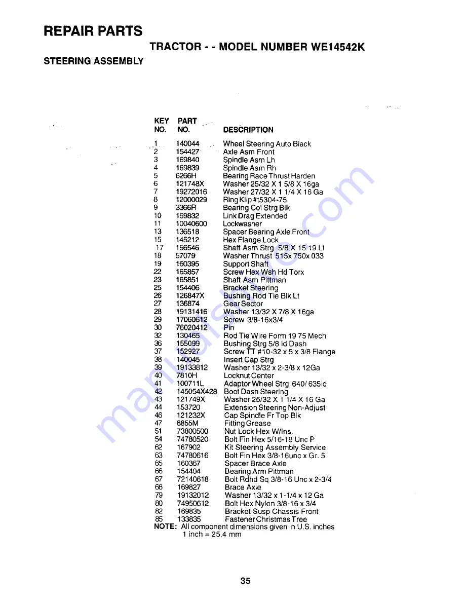 Weed Eater WE14542K Owner'S Manual Download Page 35