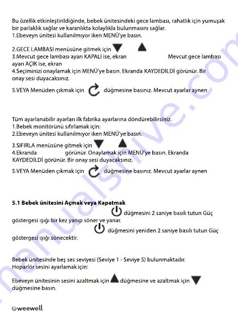 weewell WMA420 User Manual Download Page 44