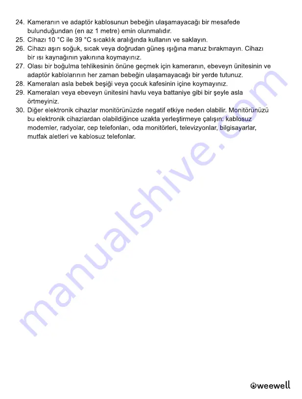 weewell WMV870R User Manual Download Page 24