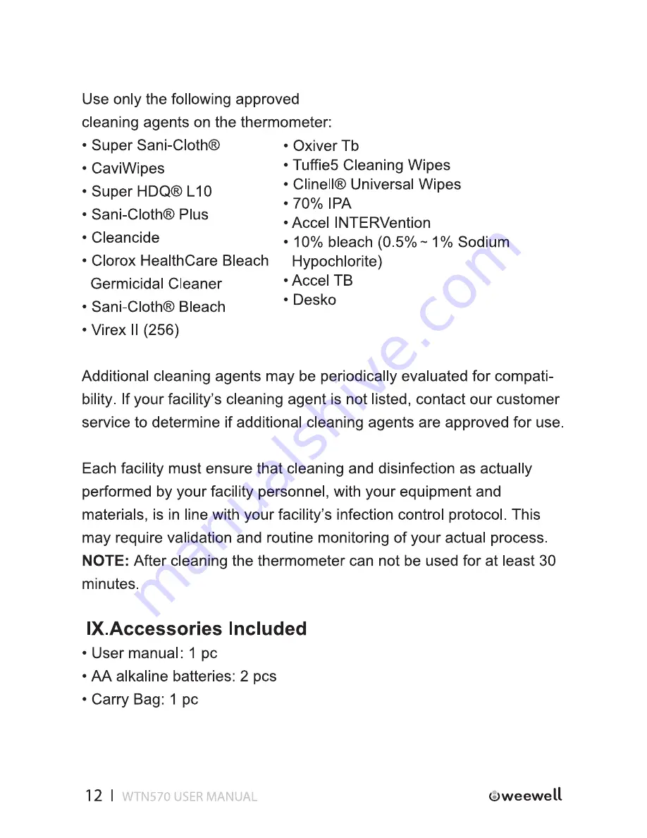 weewell WTN570 User Manual Download Page 14