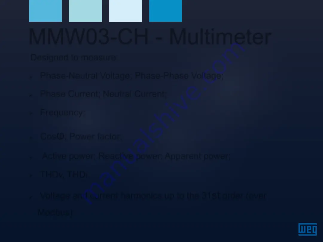 WEG MMW03-CH Configuration Manual Download Page 2