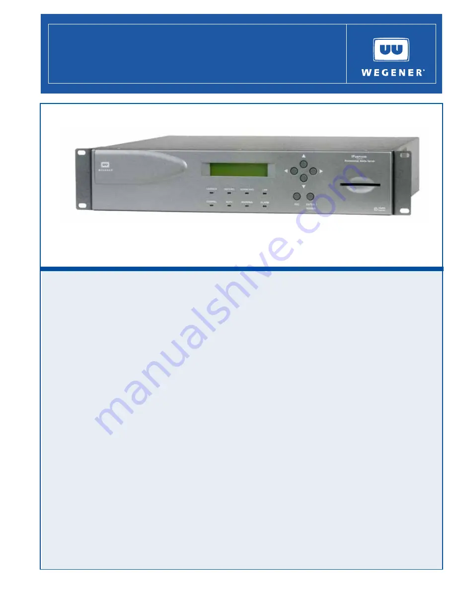 Wegener iPUMP 6400 User Manual Download Page 1