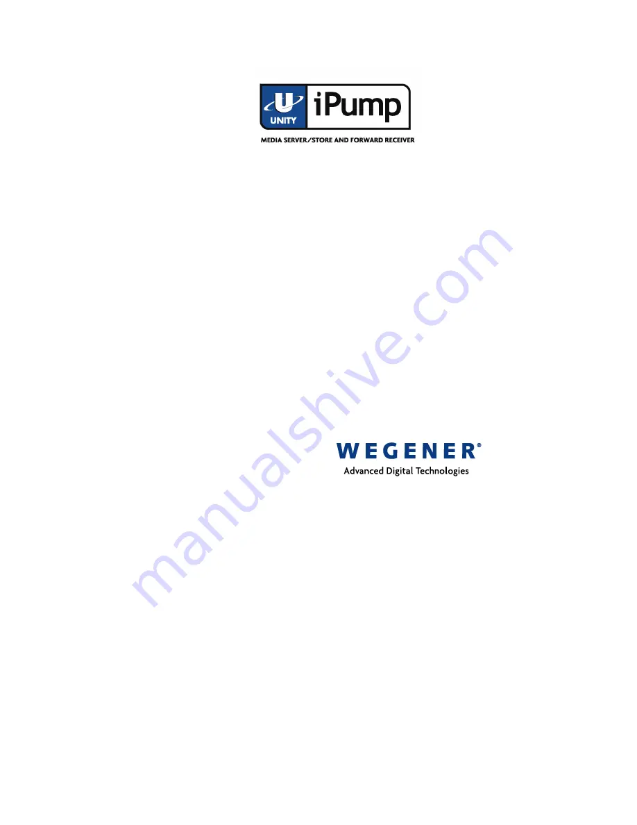 Wegener iPump Quick Start Manual Download Page 1