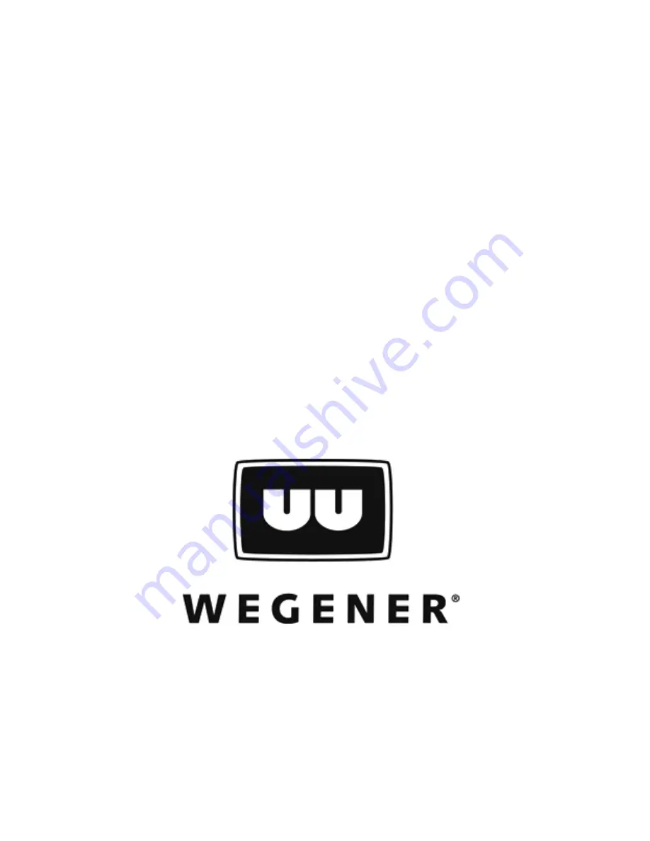 Wegener iPump615 Operator'S Manual Download Page 4