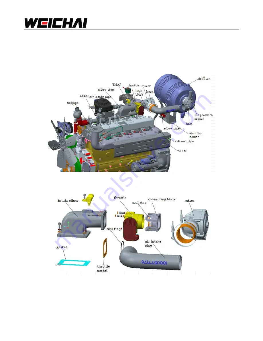 WEICHAI WP6GNA Assembly/Disassembly Manual Download Page 13