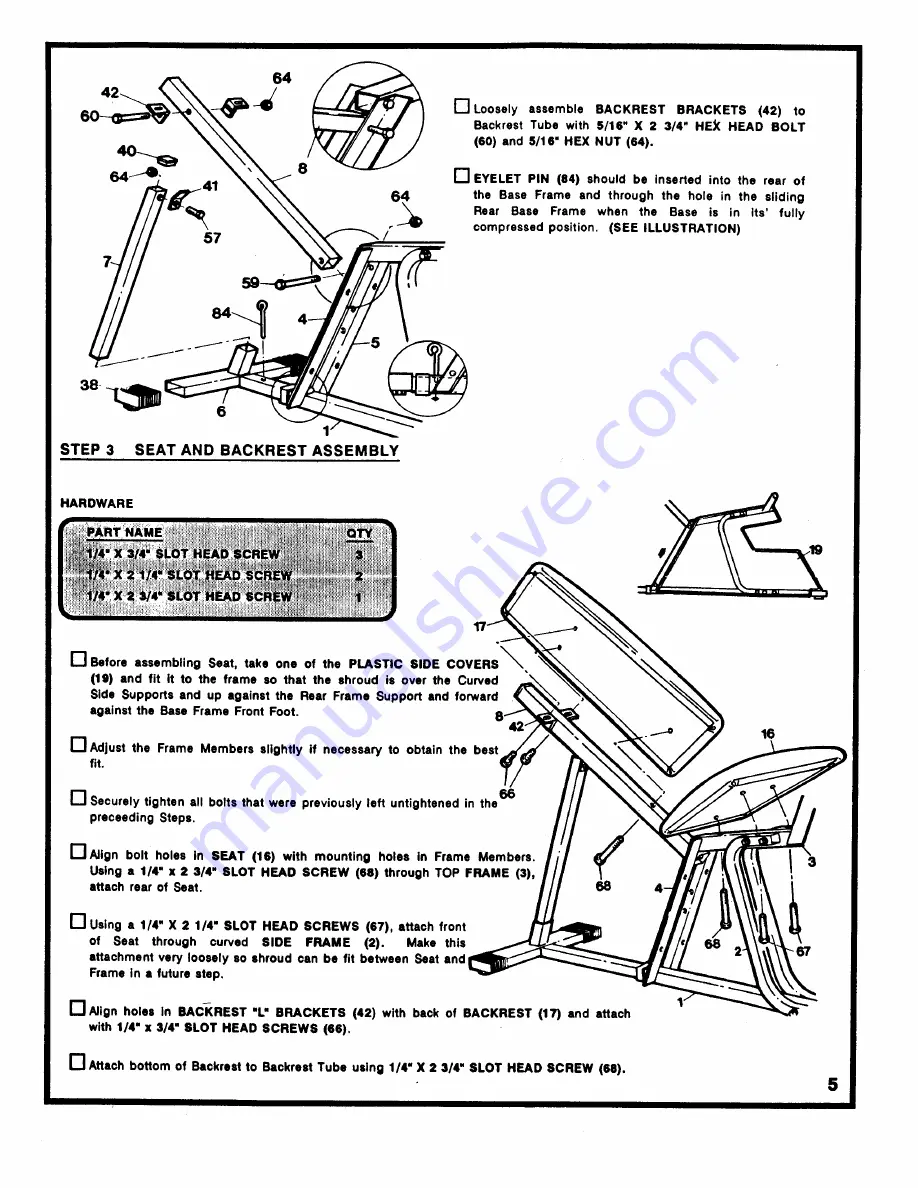 Weider 354.156340 Assembly Instructions Manual Download Page 7