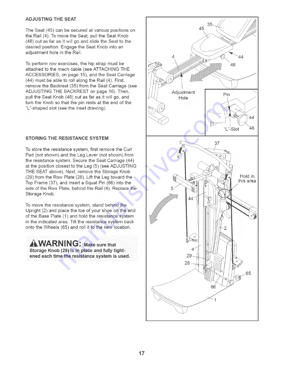 Weider CrossBow Platinum User Manual Download Page 17