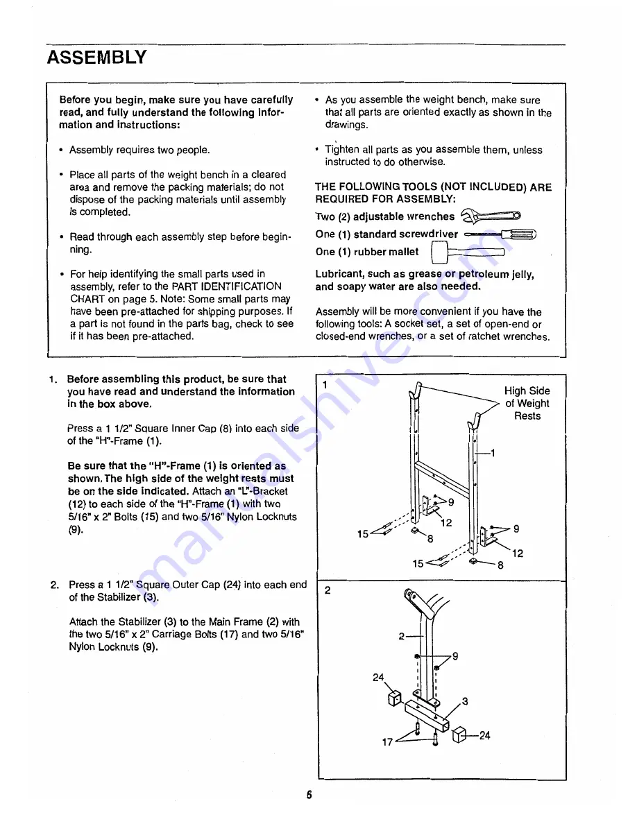 Weider E129-2 Manual Download Page 6