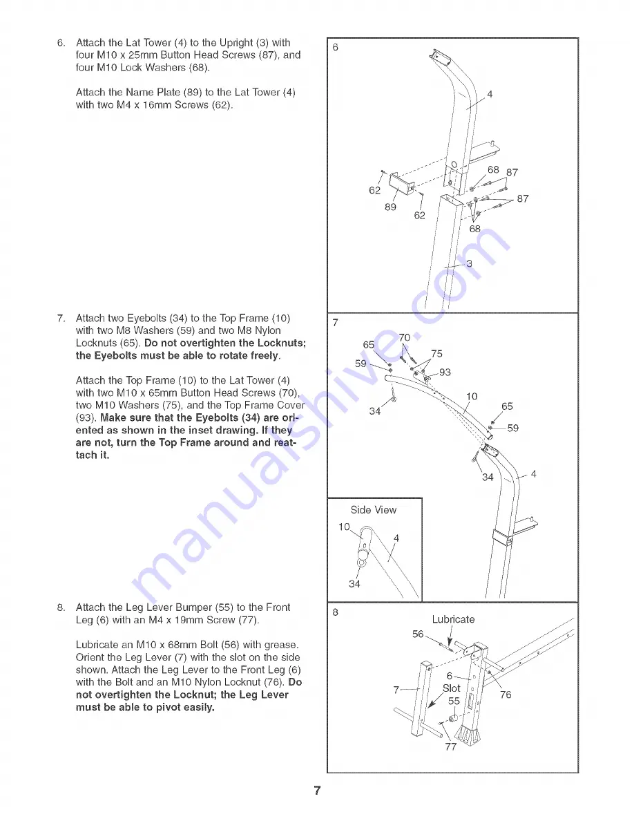 Weider MAX XP400 User Manual Download Page 7