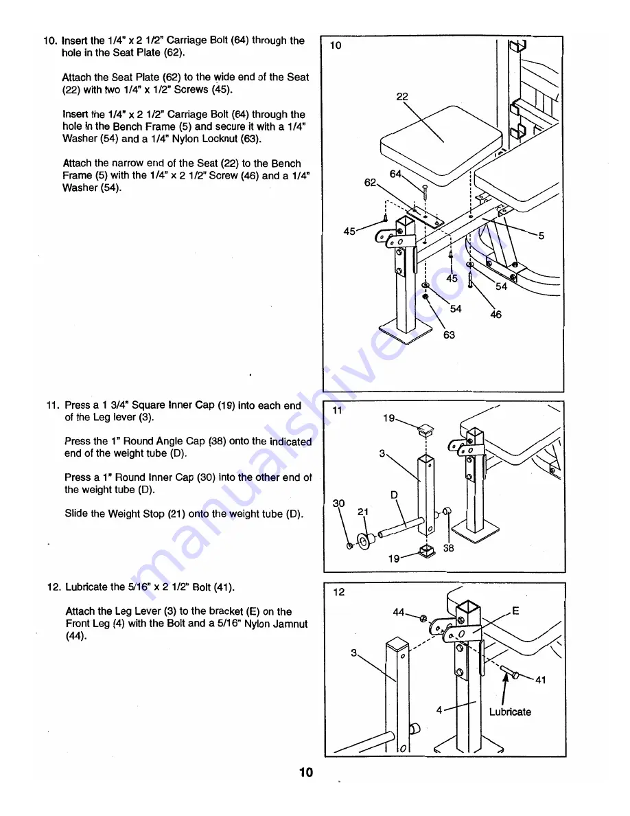 Weider Pro 318 Manual Download Page 10