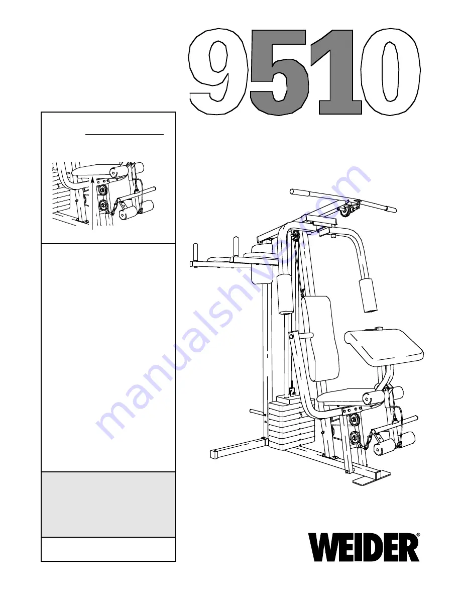 Weider Pro 9510 Скачать руководство пользователя страница 1