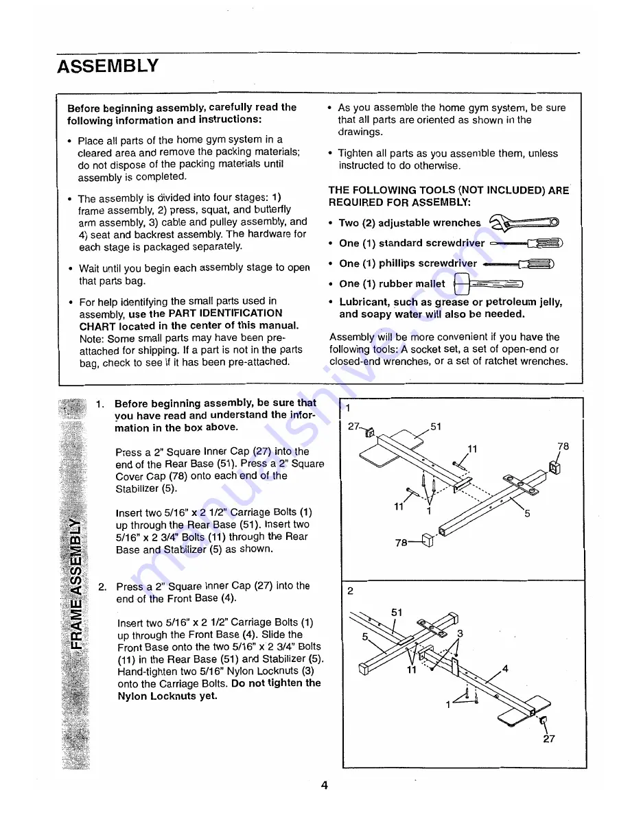 Weider Pro 9725 Manual Download Page 4