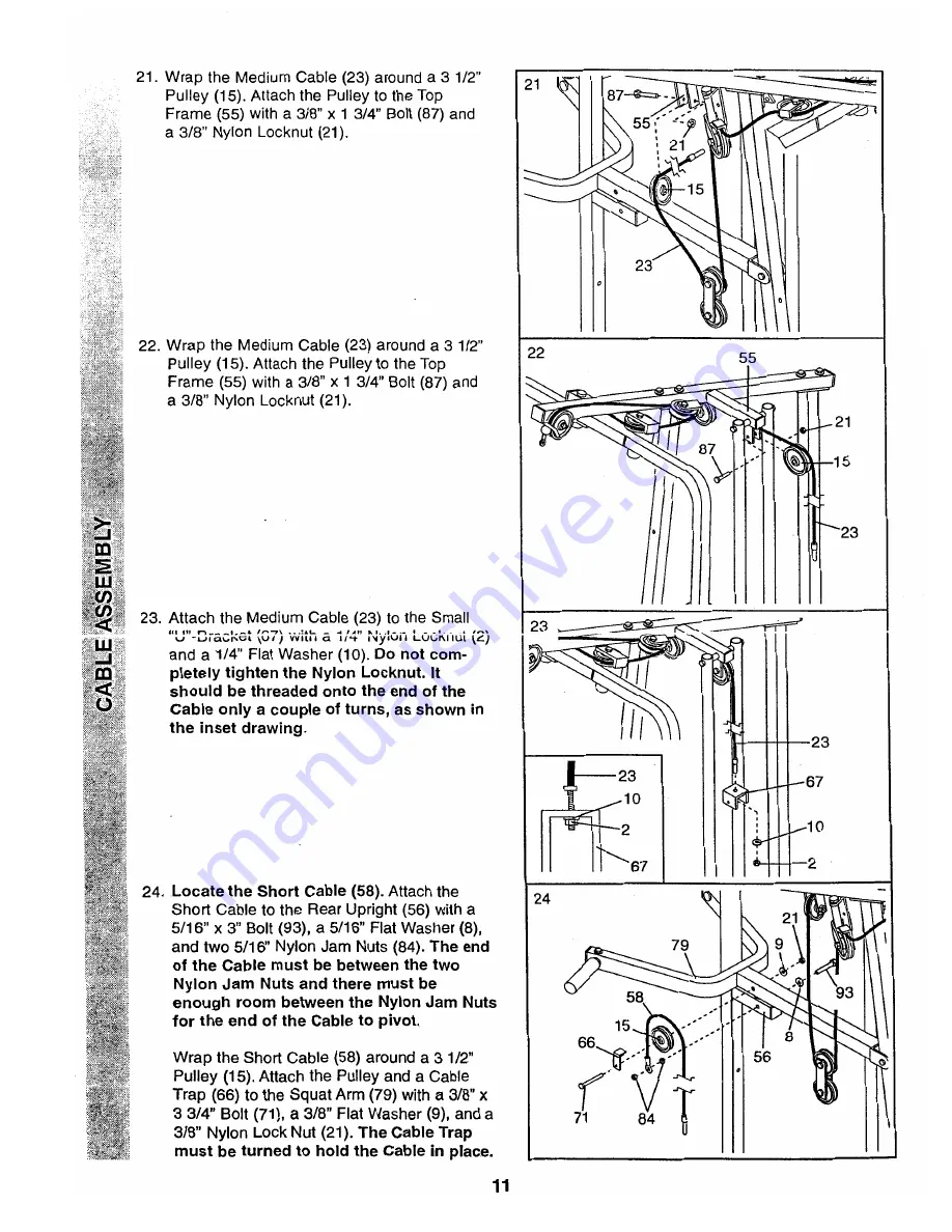 Weider Pro 9725 Manual Download Page 11