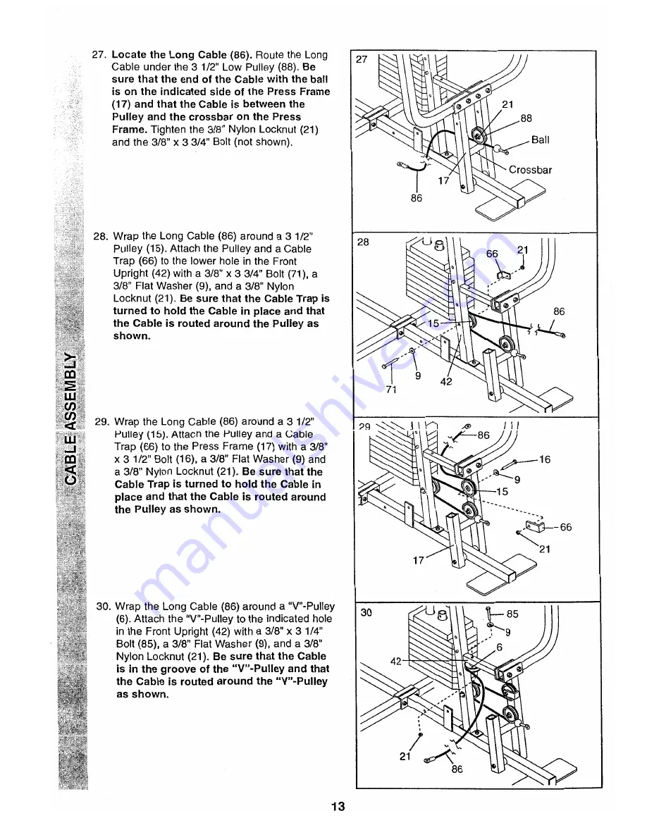 Weider Pro 9725 Manual Download Page 13