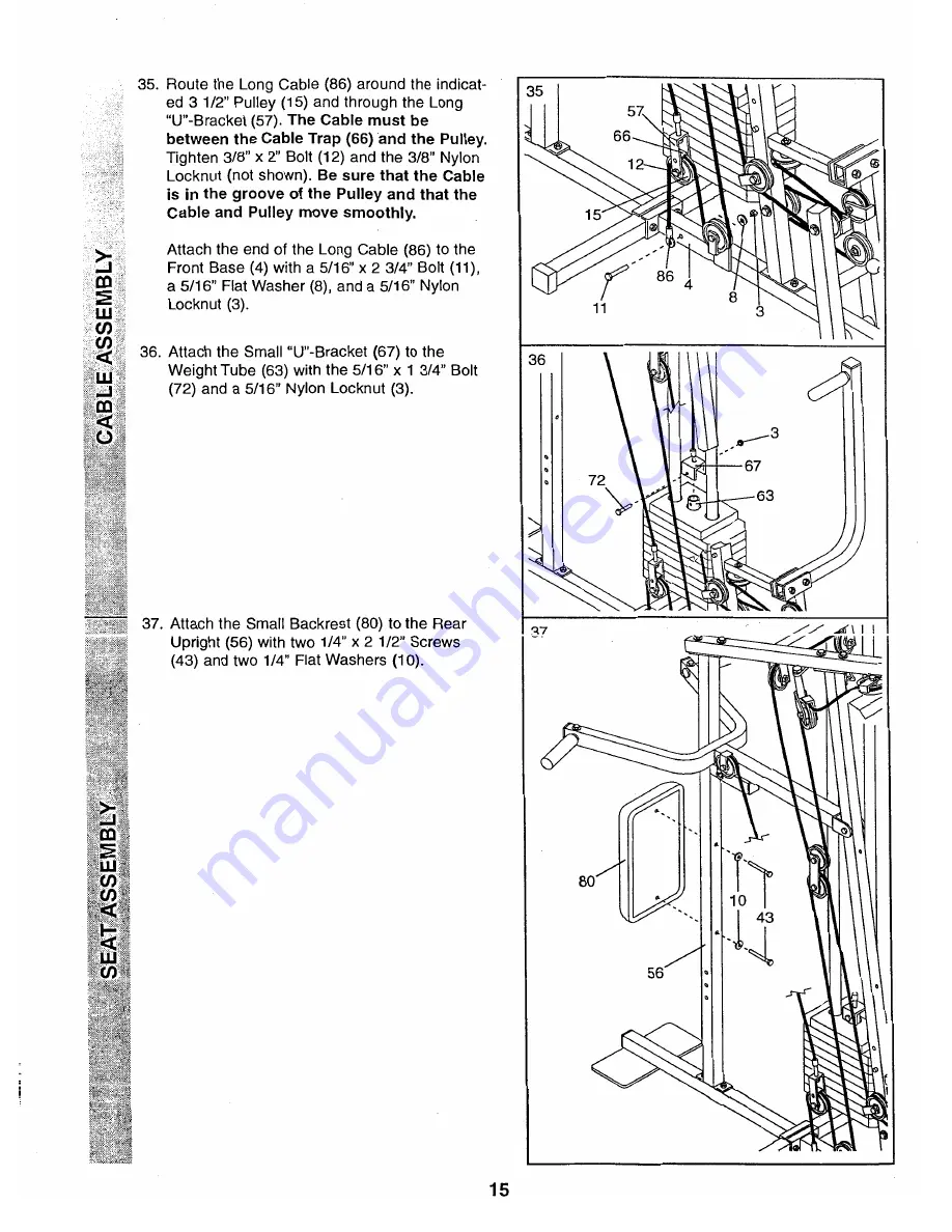 Weider Pro 9725 Manual Download Page 15