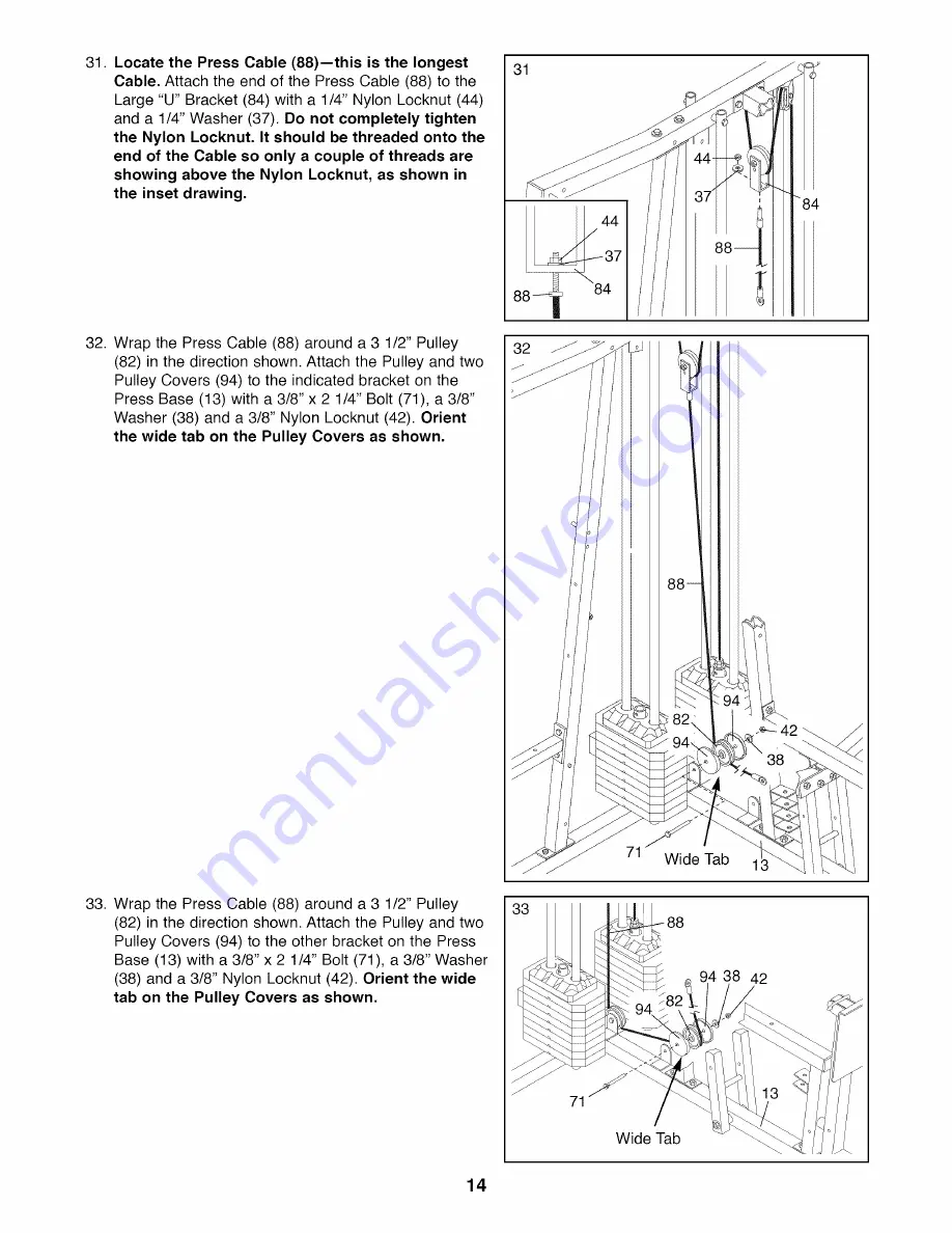 Weider PRO 9925 User Manual Download Page 14